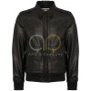 Black Leather Flight  Jacket